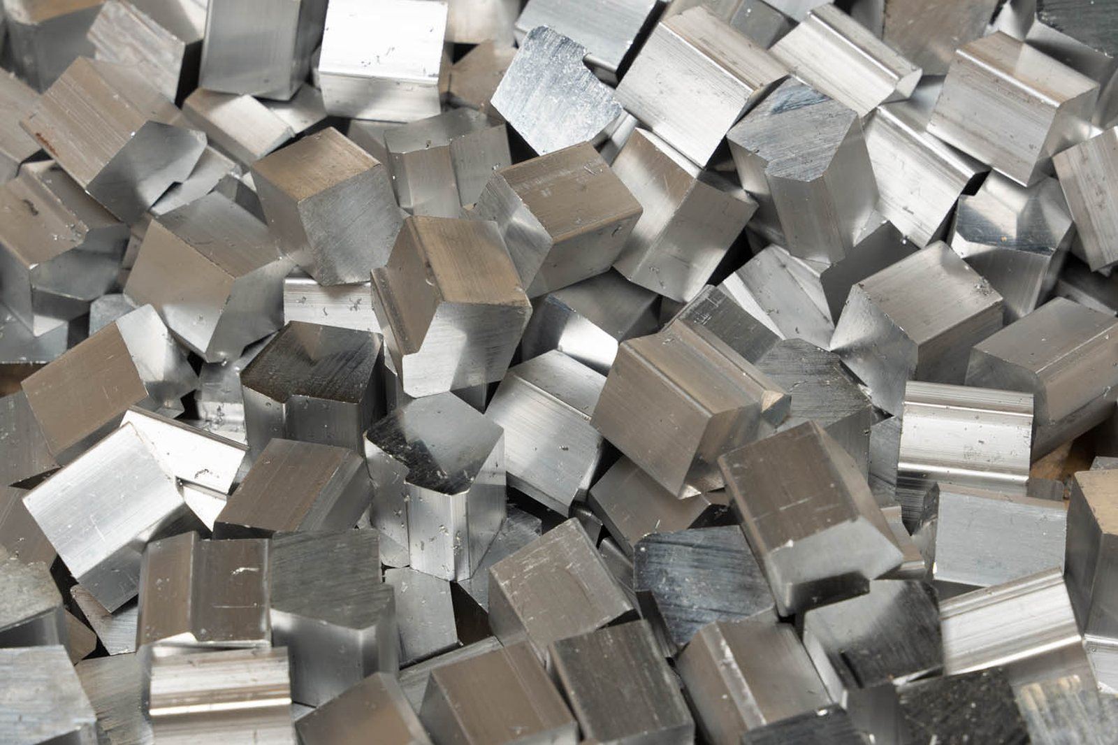 Formed metal brackets in bulk